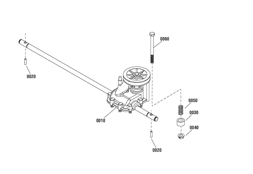 Transmission Group (7501775) Diagram and Parts List for 7800882-BTPD22675 2012 Briggs and Stratton Lawn Mower